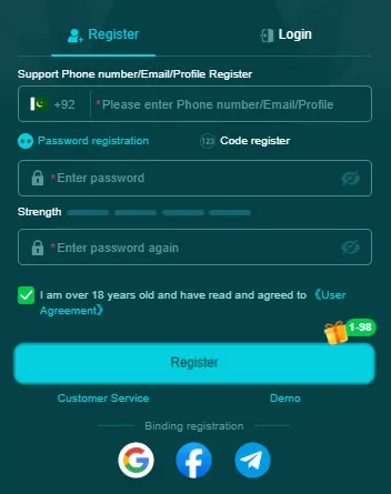 HH98 Game Register